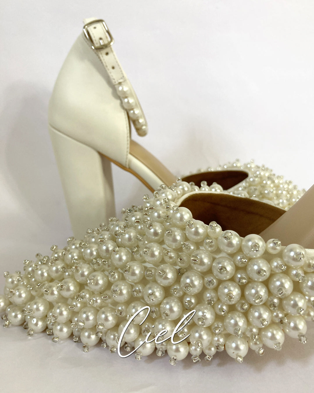 Moonstone Pearl Heels